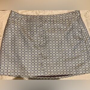 WAYF Miniskirt Womens XXL Pelham Button Front 2XL skirt Stretch 60s Style Lined